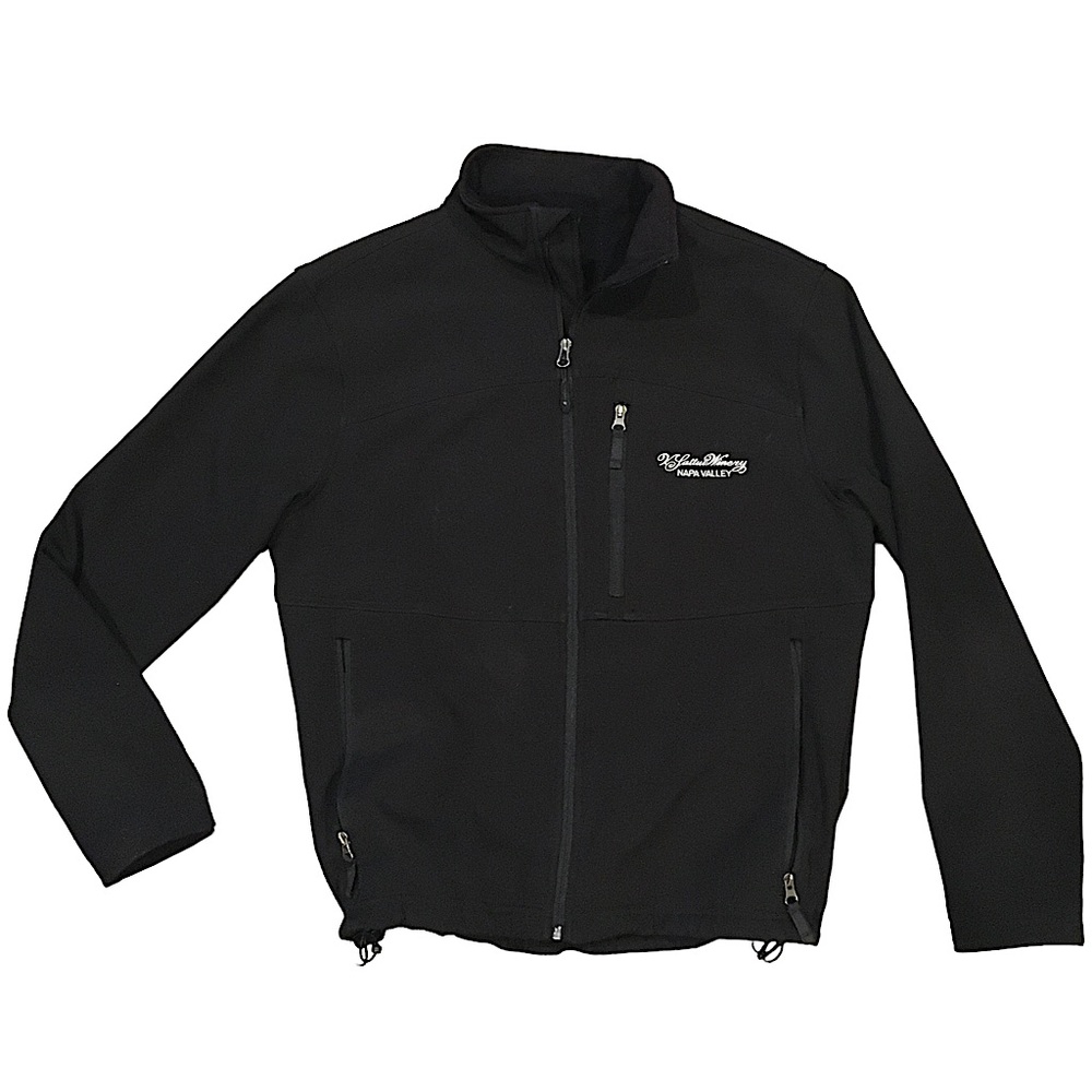 Fossa Mens Black Zip Up Jacket with Pockets Size Small